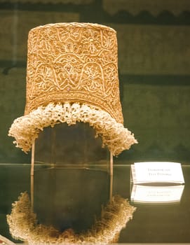 Kokoshnik, Element of the Russian national costume of women. Russian national clothing.