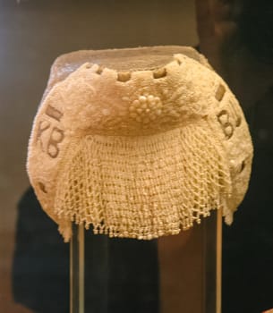 Kokoshnik, Element of the Russian national costume of women. Russian national clothing.