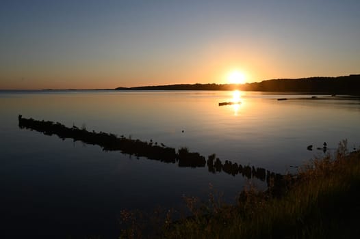 Abend am Stettiner Haff bei Kamminke