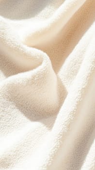 Soft cream fleece texture background for cozy and warm design projects, AI Generated