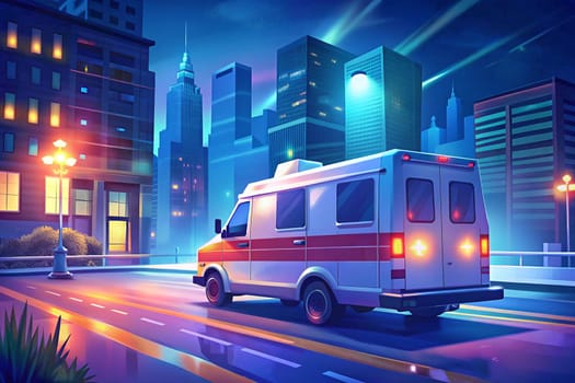 a vehicle specially equipped for taking sick or injured people to and from the hospital, especially in emergencies