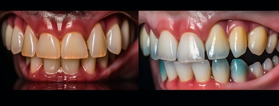 Dentition. Snapshot of teeth in a dental clinic. High quality photo