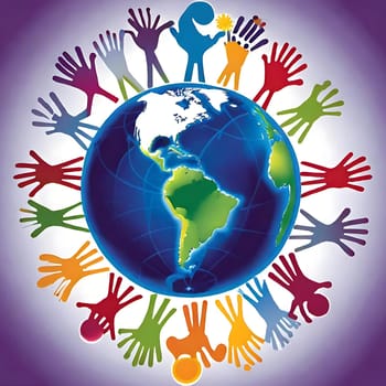 International Immunity Day health may 2025 healthcare symbol globe planet people doctor doctors patients infographic poster illustration ecology climate earth geography. High quality 3d illustration generated ai alt