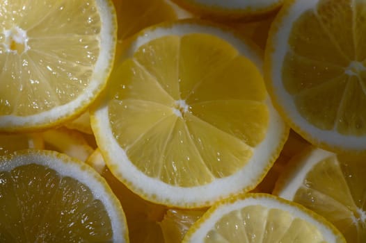 Bright citrus slices arranged beautifully, capturing the essence of summer and freshness in a cozy kitchen.
