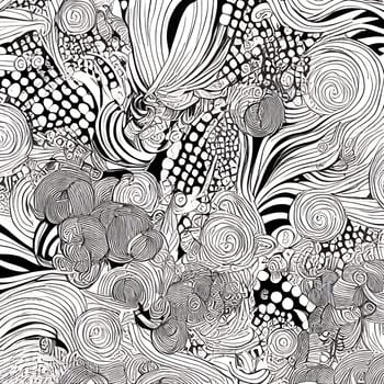 White black art texture background painting poster image wallpaper generated ai alt. High quality illustration