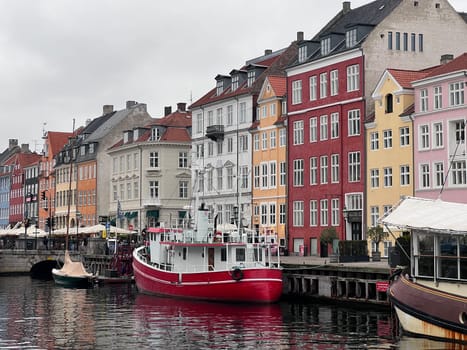 2025 02 01 Copenhagen, Denmark: Canals side view in Copenhagen, Denmark. High quality photo