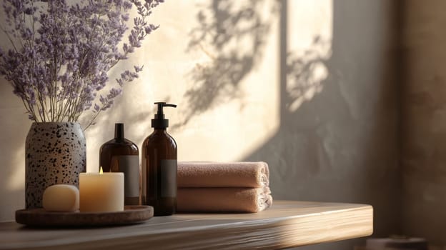 beautiful spa accessories, Generative AI nature