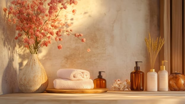 beautiful spa accessories, Generative AI nature