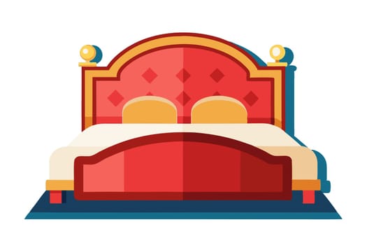 a piece of furniture for sleep or rest, typically a framework with a mattress and coverings