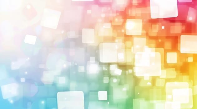 Vibrant background filled with soft squares in various colors, creating a lively and dynamic atmosphere, perfect for digital design projects.
