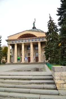 Volgograd, Russia - November 03. 2016. Planetarium in the Stalinist Empire style