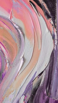 Fragment of multicolored texture painting. Abstract art background. oil on canvas. Rough brushstrokes of paint. Closeup of a painting by oil and palette knife. Highly-textured, high quality details.