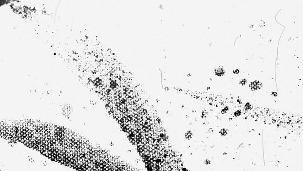 Brush doodle effect. Dust and scratches grunge texture. White background. High quality photo