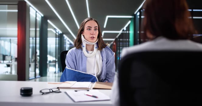 Worker hires insurance lawyer for injury compensation claim after accident.