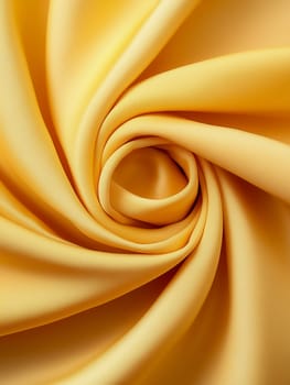 Golden fabric drapes in swirling folds. The luxurious texture and rich color highlight the material's beauty. No people are present.
