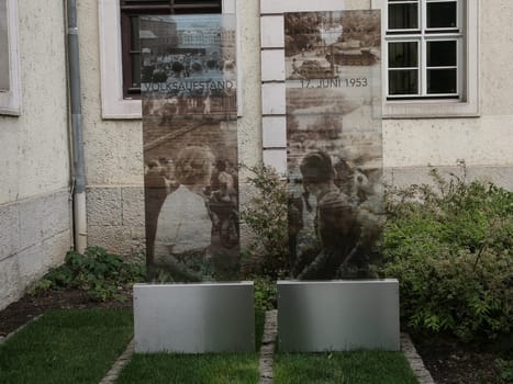 Gedenkstelen zur Erinnerung an DDR-Volksaufstand 17.06.1953 in Magdeburg