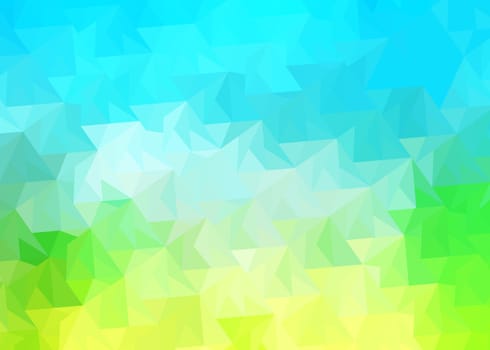 triangles background with gradient shades turquoise blue, green, gray and white / triangles background with gradient shades turquoise blue and green