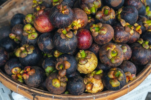 fresh dragon fruit or pitahaya at the Asian food market in Asia in Vietnam