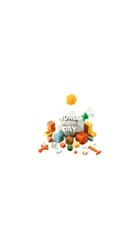 International Immunity Day health may 2025 healthcare symbol globe planet people doctor doctors patients infographic poster illustration ecology climate earth geography. High quality 3d illustration generated ai alt