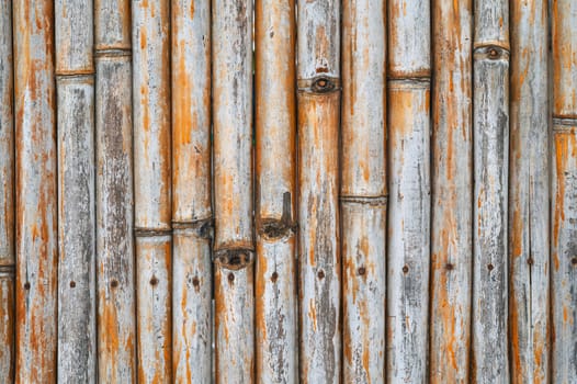 asian old dry bamboo fence background texture with copy space