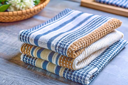 cloth or other material produced by weaving or knitting fibers. Textile product