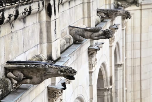 Chambord Castle features intricate stone gargoyles that reflect Renaissance craftsmanship in France.