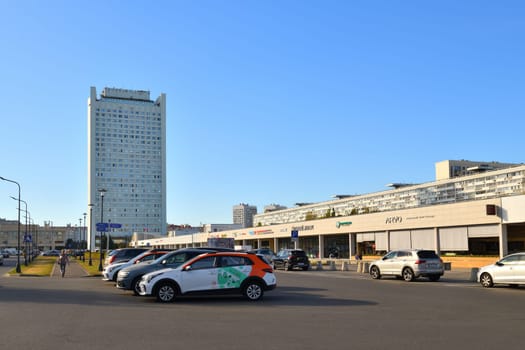 Moscow, Russia - Sept 20. 2024. Central Square in Zelenograd