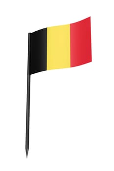 Belgium flag toothpick isolated on a white background