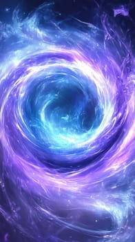 Abstract energy vortex swirling in vibrant colors, resembling a cosmic event