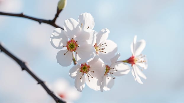 Flowers on an apple tree in spring. High quality photo
