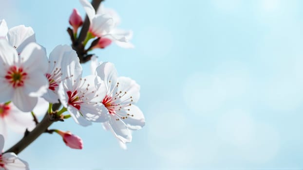 Flowers on an apple tree in spring. High quality photo