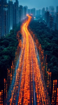 A digital landscape where fragmented data streams are being encrypted by beams of light. The beams form protective barriers, symbolizing the safeguarding of personal information.