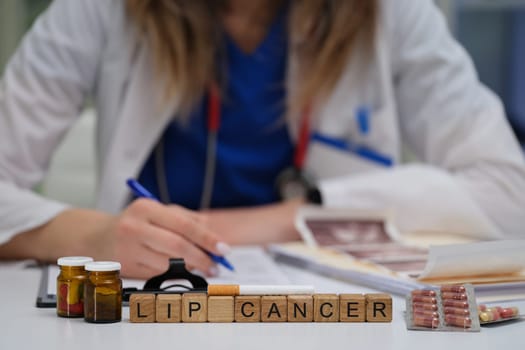 We are investigating the diagnosis and treatment of lip cancer within a clinical setting using various medications