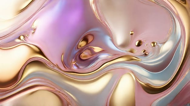 This stock image displays a captivating abstract background with a swirl of pastel pink and gold hues. Its fluid design is ideal for wallpapers, websites, and creative projects.