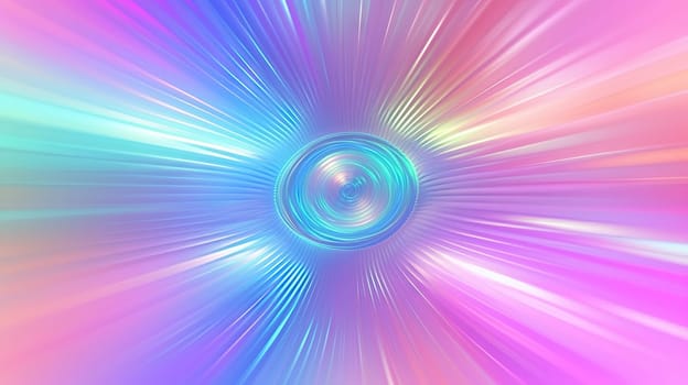 Abstract background with burst of colorful holographic rays and lines. Generated AI