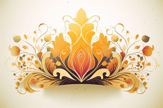 Colorful crown in the style of watercolor paint and ink splash or stroke. Generated AI