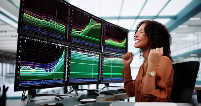 Successful Stock Market Trader In Joy. Inside Trade