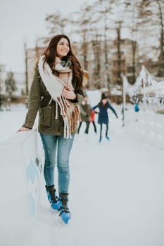 Pretty young woman on a cold winter day