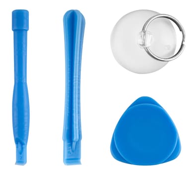 tablet phone repair tool, on white background in insulation.