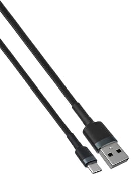 Flexible and durable cable with Type-C and USB connectors.