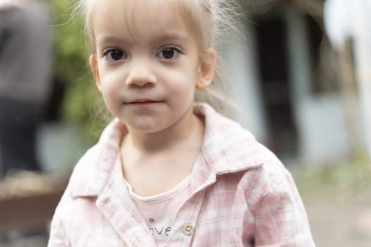 Portrait of sadness little girl.