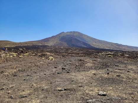 Volcanic landscape in El Teide National Park on the Canary Island of Tenerife, Spain