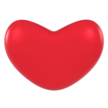 A vibrant red heart shape evokes feelings of love and warmth, perfect for romantic themes.