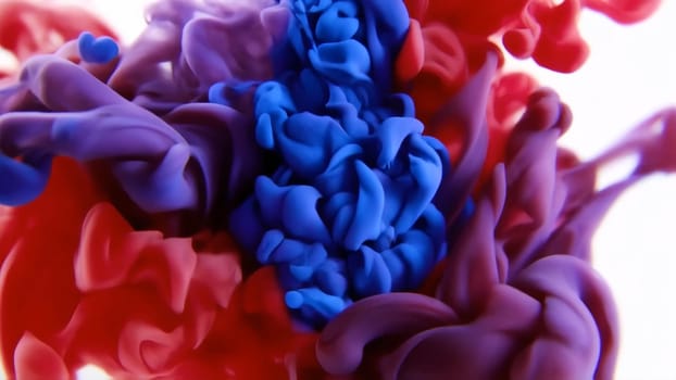 Vibrant flowing ink and liquid paint blend together, creating a stunning abstract texture. The dynamic colors swirl and drip, showcasing a beautiful dance of fluidity and artistry.