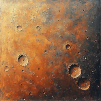 Explore Mars cratered surface, reflecting its iconic reddish hue and embodying the spirit of space exploration.