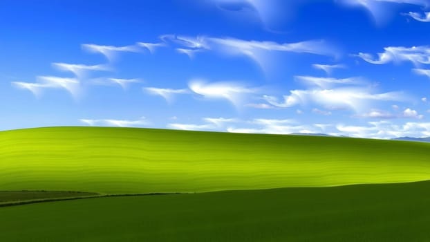 The Green Grass, Blue Sky Background. Green grass, blue sky