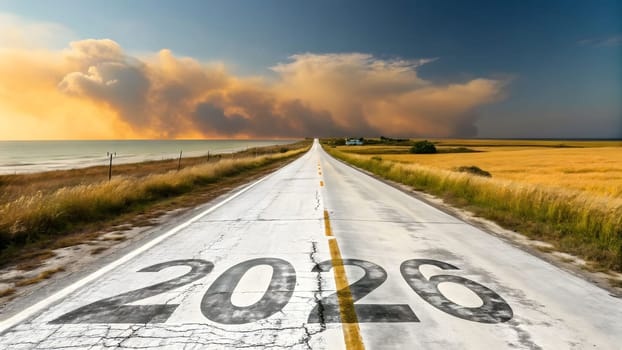 The year number 2026, image symbolic, happy new year