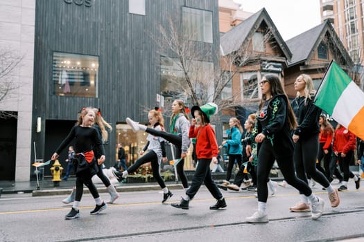 A colorful parade showcasing cultural diversity and community spirit in joy