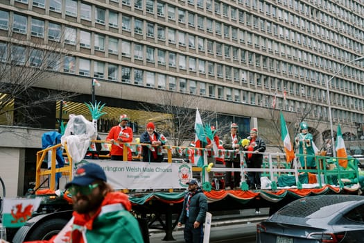 A vibrant and lively parade showcasing joyful participants along with festive decorations