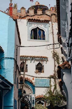 Chefchaouen in Morocco. Moroccan architecture and culture. Travel destinations in Morocco. Moroccan landmarks. Visit Morocco. Arab culture. Summer trip